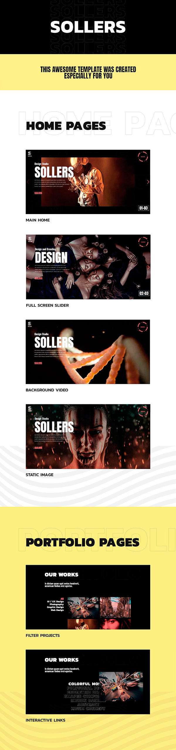 Sollers - Modern Portfolio Template - 1